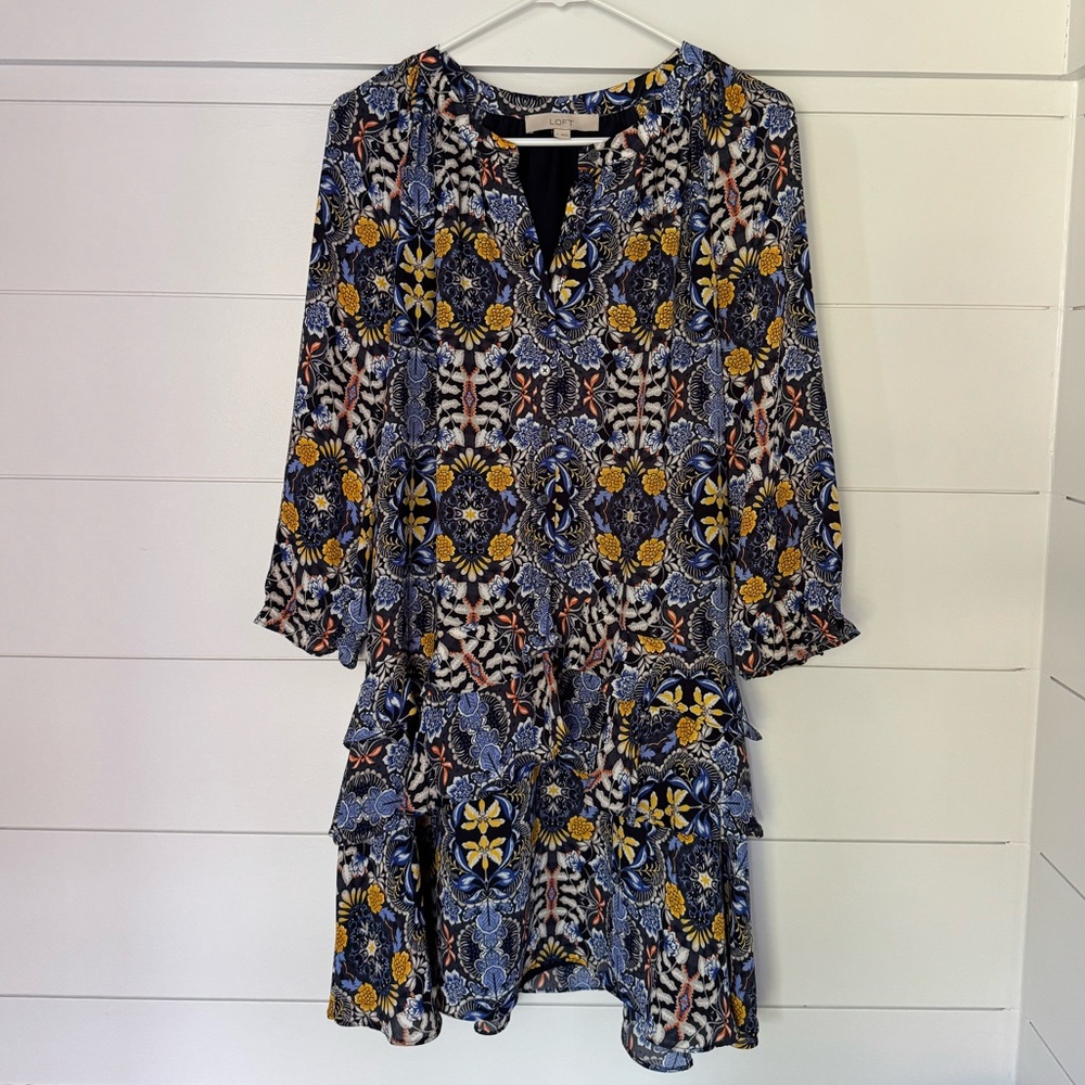 Loft Floral Print Dress, Women’s S - Picture 5 of 8